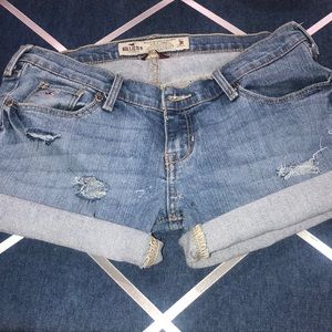 Hollister homemade jean shorts 3R stretch